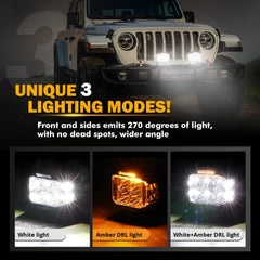 Auxbeam V-MAX mounted on bull bar offering bright offroad visibility