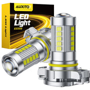 AUXITO 5202 front view showing compact bulbs and easy fit benefit
