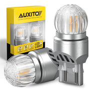 AUXITO 7443 front view showing pair and clear bright signal benefit