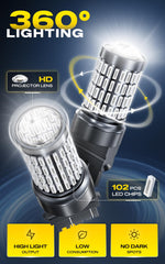 AUXITO aluminum housing close-up for faster heat dissipation and durability