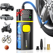 AUXITO front angle view showing compact pump and durable casing for easy storage