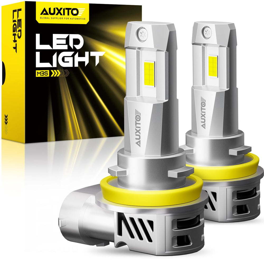 AUXITO front packaging showing bulb pair and benefits