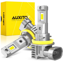 AUXITO front view of packaged pair showing plug-and-play benefit
