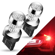 AUXITO front view pack of 2 showing red LED bulbs for easy replacement