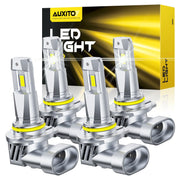 AUXITO front view pack of 4 bulbs showing plug-and-play benefit