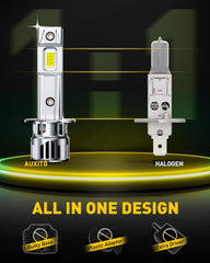 AUXITO H1 side profile demonstrating 1:1 mini size for direct fit
