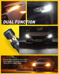 AUXITO installed showing white DRL/parking light for improved daytime visibility