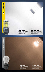 AUXITO projector lens close-up highlighting focused beam performance