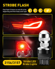 AUXITO close-up on LED array showing even 360-degree light distribution