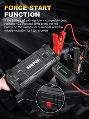 AVAPOW heavy-duty clamps and cable detail for safer connections