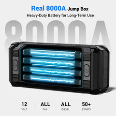AVAPOW built-in LED SOS light turned on for roadside safety and improved visibility