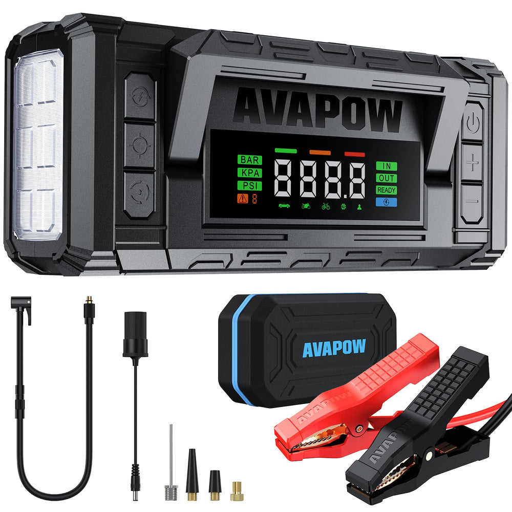 AVAPOW TM28 front view showing compact design and handle for easy carrying