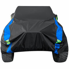 Avecrew front view on Jeep Wrangler showing full-body protection benefit