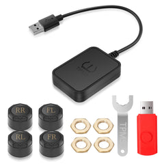 Avutrel front packaging and kit contents showing sensors and USB receiver for quick setup