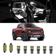 AWALITED front packaging showing full 9-piece F-150 LED kit and clarity benefit