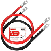 AWELTEC front packaging showing 4 AWG 18-inch cables and benefits