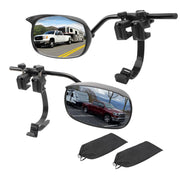 AXIMIRON front view of towing mirror pack showing product ready to install and improve safety