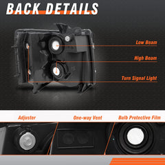 AXLAHA headlight installed on Silverado demonstrating restored appearance