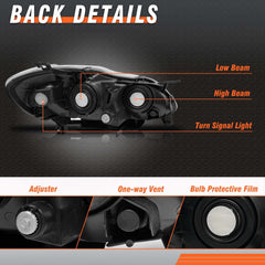 AXLAHA headlights installed on Toyota Corolla restoring factory look