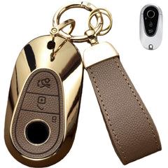 Axtrulix front view showing sleek cover protecting Mercedes key with elegance
