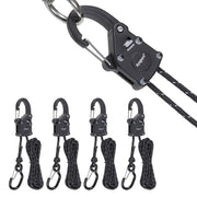 Ayaport front product view showing full 4-piece tie down set and packaging, dependable fastening