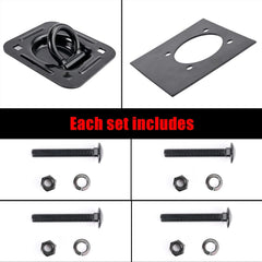 AYMMIC close-up of forged steel D-ring showing durable construction and long-lasting strength