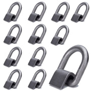 AYMMIC front view of 12-pack D-rings showing durable forged construction and clear labeling