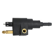Aynaxcol front view of fuel connector showing secure fit and corrosion resistance