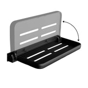 AYWSTC front view of fold-down shelf showing clean profile and space-saving benefit