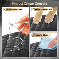 AZEAM side pockets holding phone and keys for better cabin organization