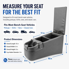 AZIFOK dual cup holders and CD slot ready to reduce spills and clutter