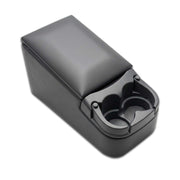 AZIFOK front view showing grey console and benefits of organized storage