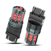 AZQOP front view of two 3157 bulbs showing compact design and easy fit