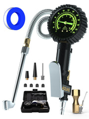 AZUNO front gauge view showing large dial and rugged body for accurate readings