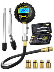 AZUNO gauge front view showing robust body and connectors for accurate testing