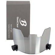 B BASKCLEAR front-view visor showing clear field of vision benefit