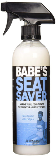 Babe'S Seat Saver front spray bottle showing label and marine use benefit