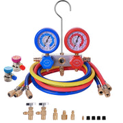 BACOENG front manifold overview showing gauges and knobs for accurate diagnosis