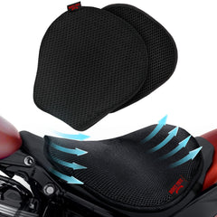 Badass Moto front view of cooling seat cushion showing fit and profile benefit