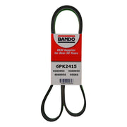 Bando USA 6PK2415 front packaging showing part number and OEM fit benefits