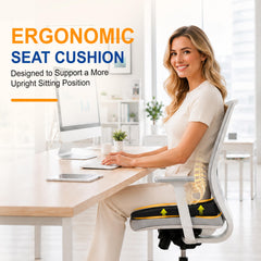 Bangled non-slip base texture keeping cushion stable during drives