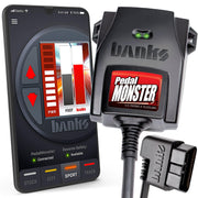 Banks Power PedalMonster front view showing compact controller and quick-fit cable, improving throttle feel
