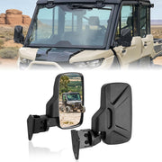 BARQUPO front-mounted mirror showing mounting orientation and fit benefit