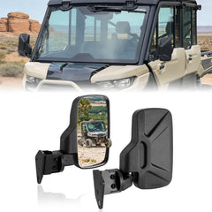 BARQUPO front-mounted mirror showing mounting orientation and fit benefit