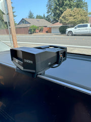 Bartallama3D integrated cable clips routing power cable neatly behind screen