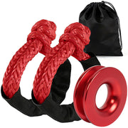 BARTOO front view of kit showing ring and two soft shackles for easy storage