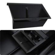 BASENOR front view showing precise Cybertruck console fit and neat finish