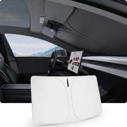 BASENOR front view showing custom-fit shield protecting windshield and reducing heat