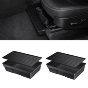 BASENOR front view of under-seat storage box showing sleek fit and hidden benefit