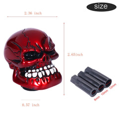 Bashineng skull shift knob side profile highlighting ergonomic grip benefit